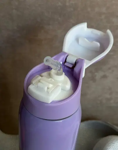 Термос "Happiness Comes" фиолетово-синий градиент нержавеющая сталь 500 мл - фото 7