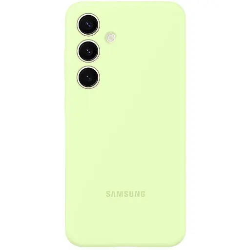 Оригінальний силіконовий чохол Samsung Silicone Case для Samsung Galaxy S24 Plus (S926) Light Green EF-PS926TGEGWW