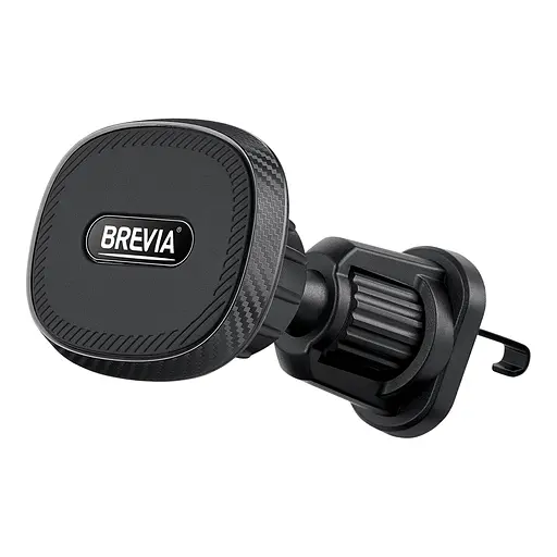 Тримач телефону автомобільний Brevia AirVent Pro MagStrong на дефлектор, 6 магнітів, чорний(48410) - фото 1