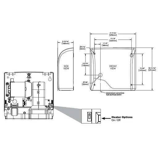 Сушарка для рук Genwec Slimdri GW01 03 04 01 - фото 2