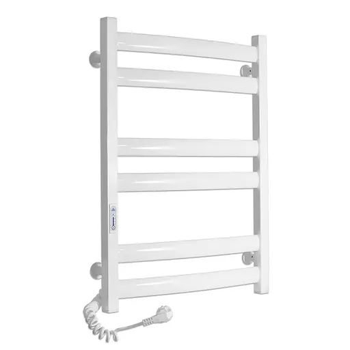 Электрический полотенцесушитель Laris Зебра Атлант ЧФ6 500x700 Е левый R3 77700096, Белый, Левое, Электронный - фото 1