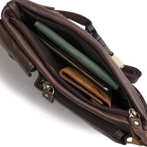 Чоловіча шкіряна сумка Vintage 24,5х14х4 см sum0012713 - фото 9