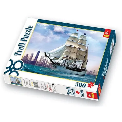 Пазл Trefl Парусник на фоне Чикаго 500 эл. (37120)