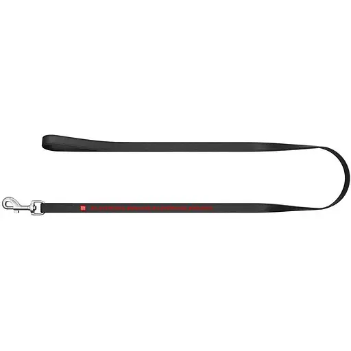 Повідець для собак Waudog Design шкіряний малюнок "Я люблю свою собаку", L-XXL чорний - фото 2