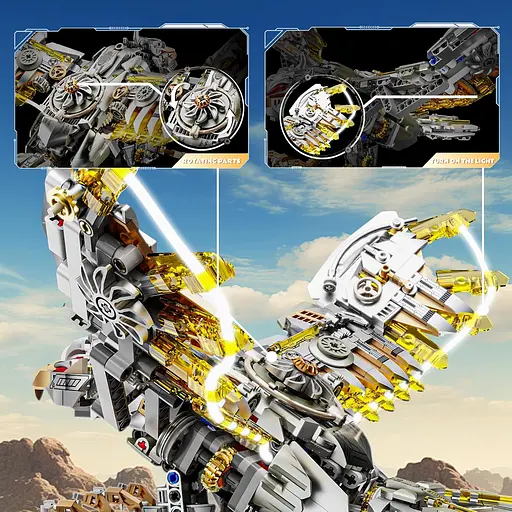 Конструктор орел MJI механический двусторонний для взрослых и детей живой мир 1168 деталей - фото 4