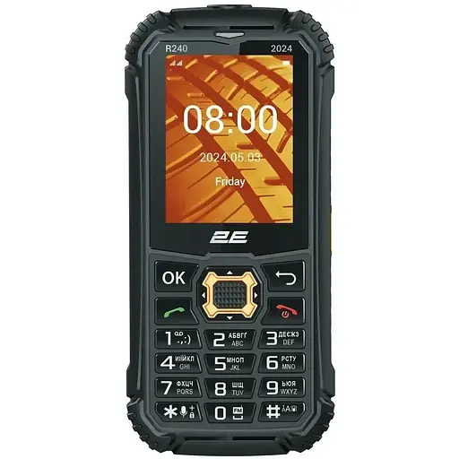 Мобильный телефон 2E R240 2024 Guard Black UA UCRF