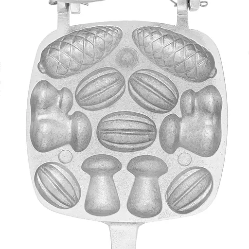 Форма для выпечки печенья с начинкой "Орешница Лесное Ассорти" (тяжелая квадратная), ХЕАЗ 82499 - фото 7