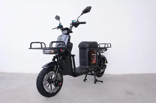 Електроскутер Вантажний з двома великими багажниками Crosser SUPER MAX 1200W | 60V30AH Li-Fe | USB зарядка Чорний - фото 7