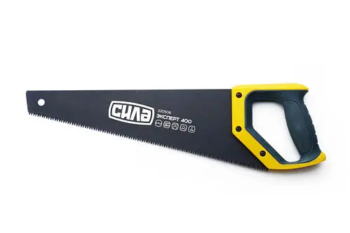 Ножівка по дереву Сила 400 мм тефлон з пластиковою 2-x компонентною рукояткою - фото 1