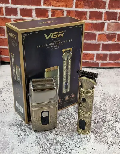 Набір для стрижки та гоління VGR V-649 (Тример + Шейвер) - фото 3
