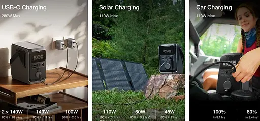 Зарядна станція портативна EcoFlow Trail 300 DC (EF-TX-288) 288WH 300w - фото 8