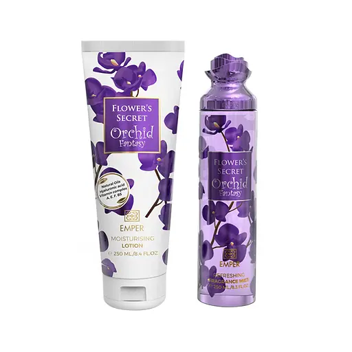 Подарунковий набір жіночий Emper Flower`s Secret Orchid Fantasy 250 мл body mist + 250 мл body lotion (MM36055)