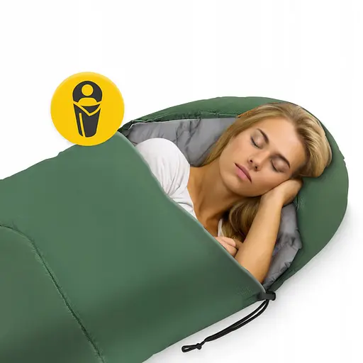 Спальный мешок (спальник) одеяло Mountain Goat Standard 2 в 1 MG0015 8 ...+20°C R Olive/Grey (P-5905973400961) - фото 10