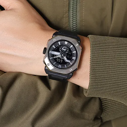 Наручний годинник чоловічий 2272SIBK Silver-Black Skmei acs0030066 - фото 4