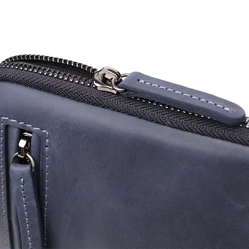 Сумка невеликого розміру для чоловіків на плече із натуральної вінтажної шкіри SHVIGEL 20х22х4 см sum0027428 - фото 6