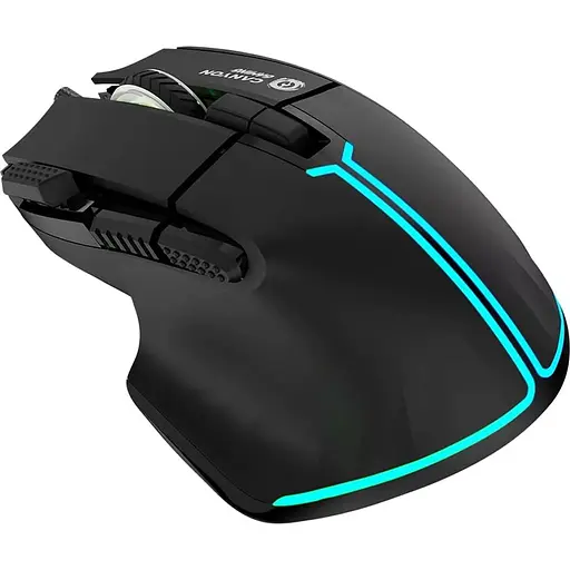 Миша Canyon mouse Fortnax GM-636 RGB 9buttons Wired Black (CND-SGM636B) - фото 2