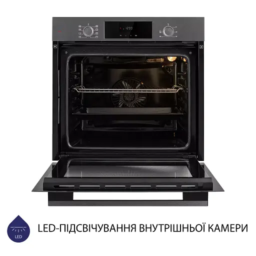 Духовой шкаф электрический Minola EOD 6804 Platinum Gray - фото 6