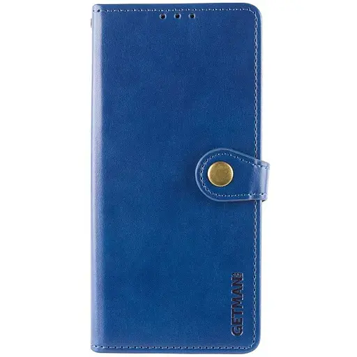 Шкіряний чохол-книжка GETMAN Gallant (PU) для Motorola Moto G75 5G Синій