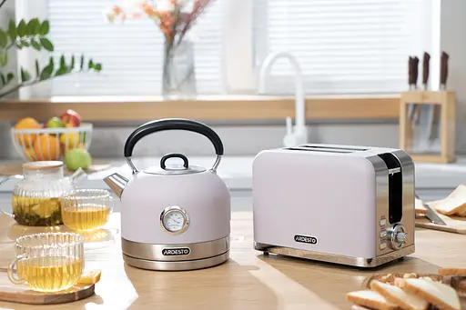 Ardesto Электрочайник EKL-F500L, 1.7л, металл, мат, Otter, лиловый - фото 8