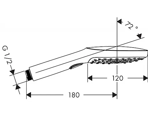Ручной душ Hansgrohe Raindance Select E 120 3jet Brushed Bronze 26520140, Бронза - фото 3