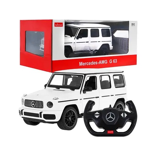 Машинка Mercedes-AMG G63 білий RASTAR модель 1:14 Автомобіль на дистанційному керуванні + пульт 2,4 ГГц