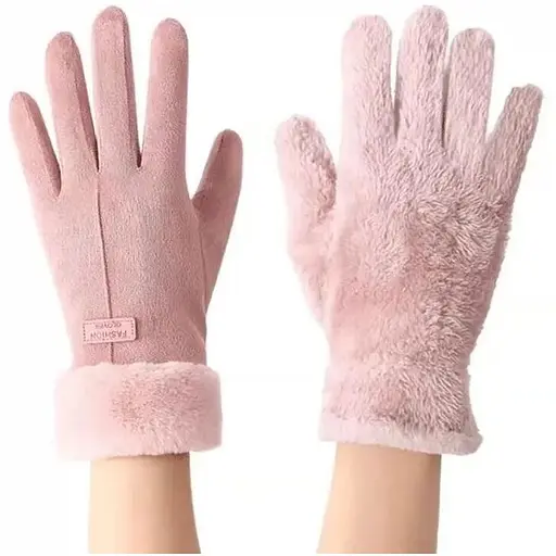 Перчатки женские теплые Friend Only Fashion Gloves розовые - фото 2