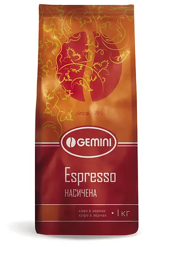 Кофе в зернах Gemini Espresso Насыщенный 1 кг (ящик 8 кг) - фото 3