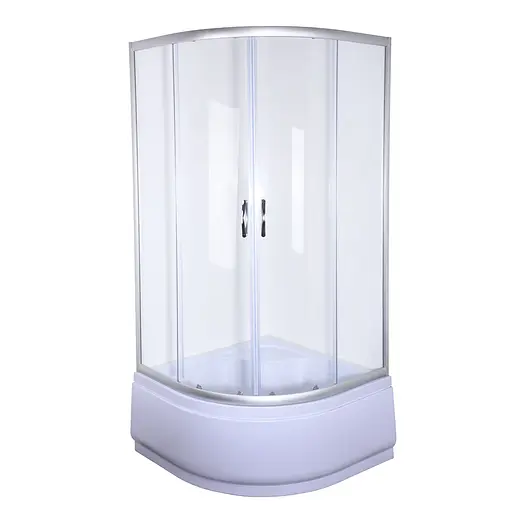 Душевая кабина Bravo Warta 90T 000022470, прозрачный, хром матовый - фото 1