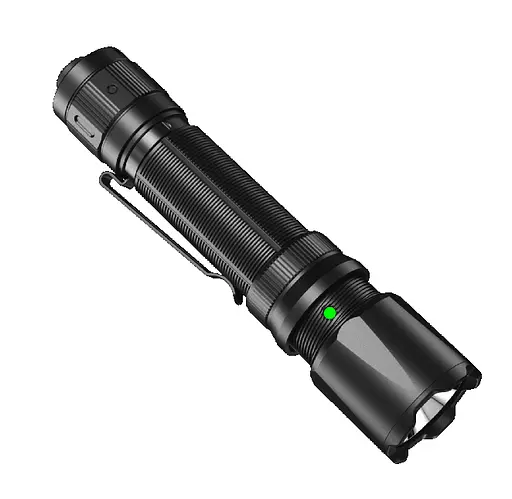 Ручной тактический фонарь Fenix TK20R V2.0 3000лм зарядка через Type-C (Черный) - фото 5