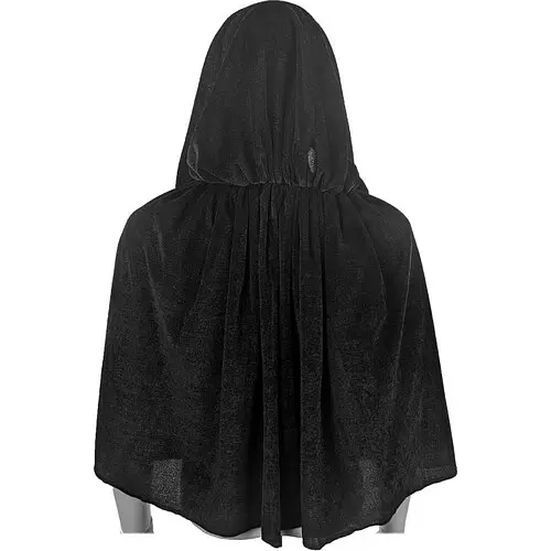 Плащ Черный бархат короткий - фото 7