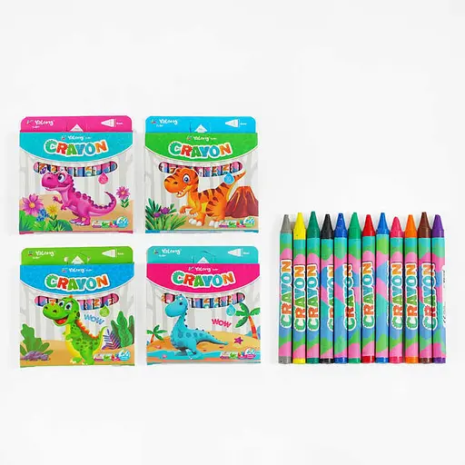 Восковые карандаши С 62117, 12 цветов, в коробке (6900067621177) МИКС - фото 1