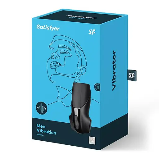 Мастурбатор Satisfyer Men Vibration с вибрацией черный - фото 6