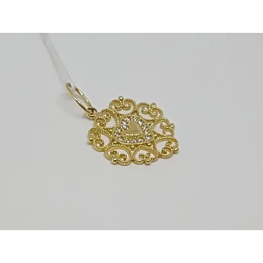 Золота підвіска Столична Ювелірна Фабрика з фіанітами. 423207Ж - фото 2