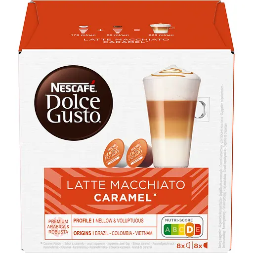 Уцінка. Кава в капсулах NESCAFE Dolce Gusto Latte Macchiato Caramel 16 шт. 145.6 г - фото 2