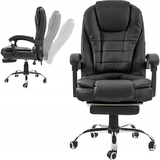 Офісне крісло Care Life Black (CF-201) - фото 1