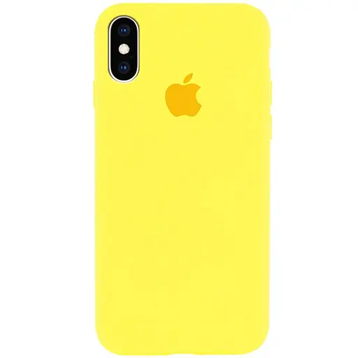 Чехол Silicone Case Full Protective AA для Apple iPhone XS Max 6.5 Желтый/Yellow