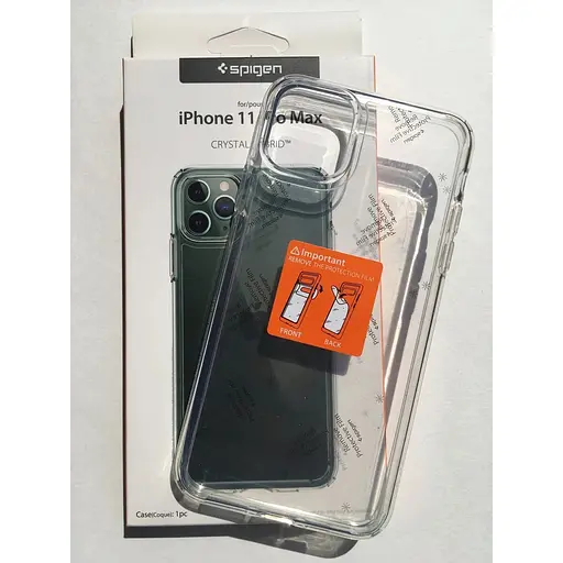 Оригинальный противоударный чехол Spigen Ultra Hybrid для iPhone 11 Pro Max (6.5") прозрачный 075CS27135 - фото 10