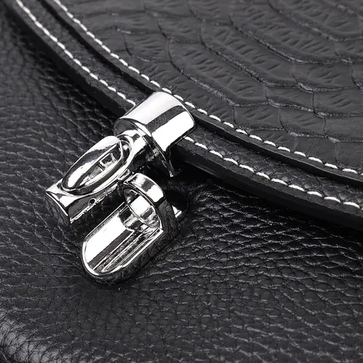 Кожаная сумка для женщин Vintage с защелкой 19х15х9 см sum0029039 - фото 6