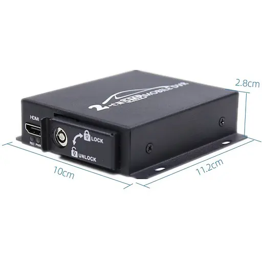 Мобильный AHD видеорегистратор на 2 камеры Pomiacam HD DVR для такси, автобусов, грузовиков, 5 Мп, Quad HD, SD до 128 Гб, пульт ДУ - фото 2