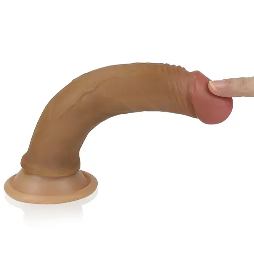 Фалоімітатор LoveToy Nature Cock 18.5 см тілесний - фото 9