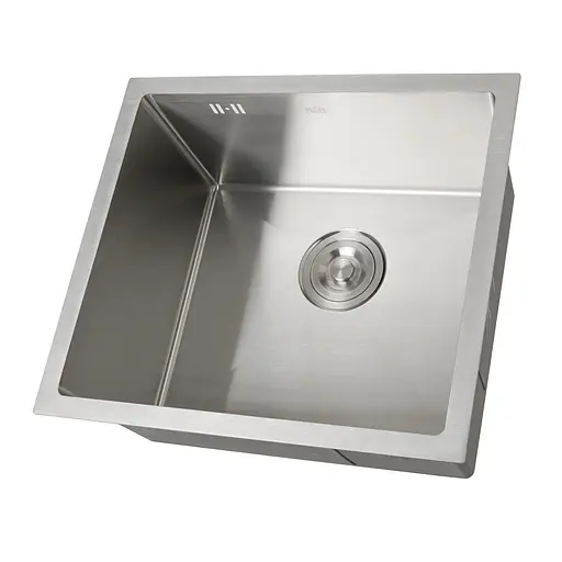 Кухонна мийка з нержавіючої сталі 50 см під стільницю 1.5 мм Nett NS-5045, Нержавіюча сталь - фото 2