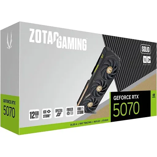 Видеокарта Zotac Gaming GeForce RTX 5070 SOLID OC 12G (ZT-B50700J-10P) EU [135692] - фото 7