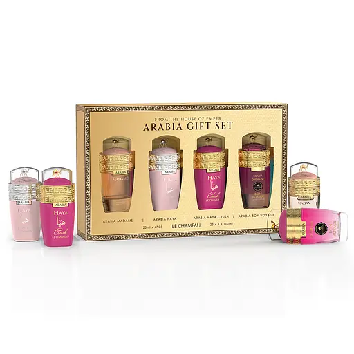 Подарочный набор женский Le Chameau Arabia Gift Set (Arabia Madame, Arabia Haya, Arabia Haya Crush, Arabia Bon Voyage) - 4 x 25 мл (MM36097) - фото 1