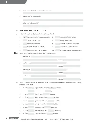 Akademie Duetsch A1+ Zusatzmaterial Band 1 - фото 5