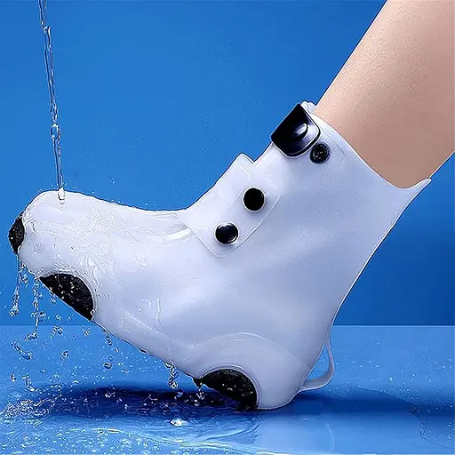 Бахіли на взуття Kidigo дитячі ПВХ H003 XL 32-33 White (17572) - фото 4