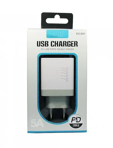 Зарядний пристрій 2 спідн швидкий блок 18 W Profit ES-D91 - фото 2