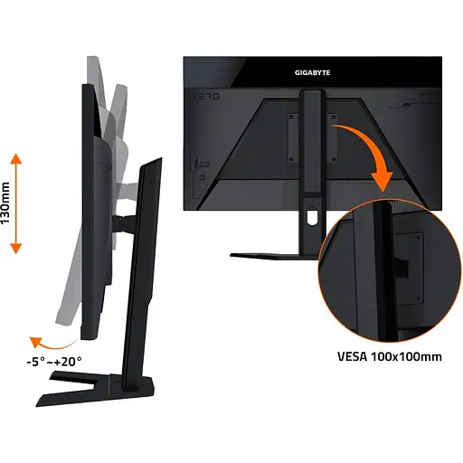 Монітор Gigabyte 27" M27Q Black [130231] - фото 9