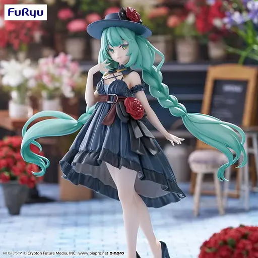 Коллекционная фигурка FuRyu Вокалоид Хацунэ Мику Vocaloid Hatsune Miku Outing Dress 19 см F V HM OD 19 - фото 6