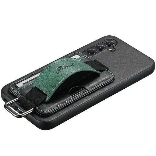 Чохол Epik шкіряний Wallet case and straps для Samsung Galaxy S24+ Чорний/Black - фото 5