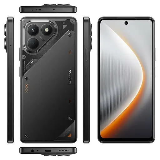 Смартфон Tecno Pova 7 Neo LJ6 8/256Gb Geek Black 4894947084256 UA UCRF - фото 5